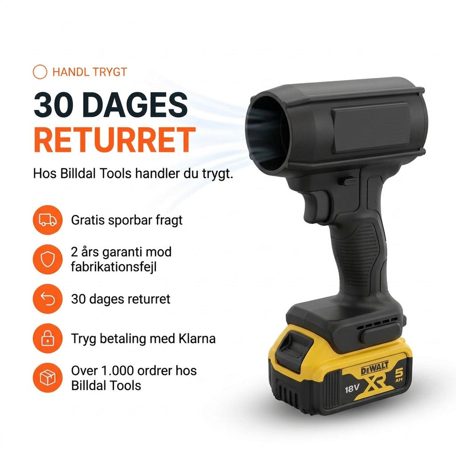 30 dages returret hos Billdal Tools