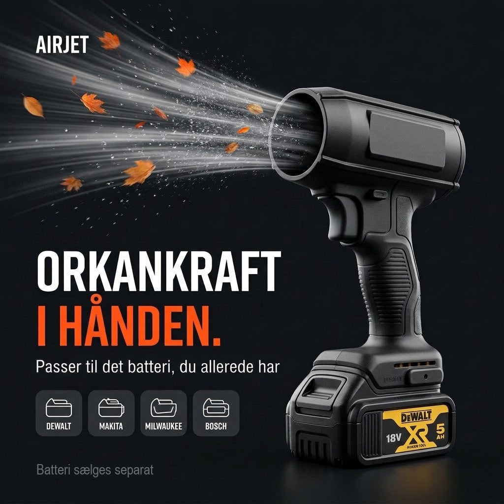 Airjet turboblæser – orkankraft i hånden