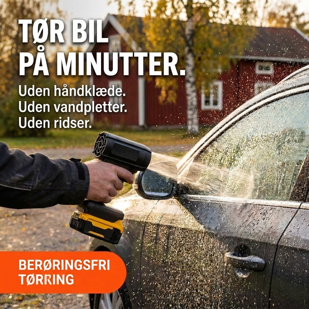 Tør bil på minutter med Airjet
